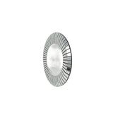 Luxury Round Decorative Wall Mirror with Partitioned Mirrored Border