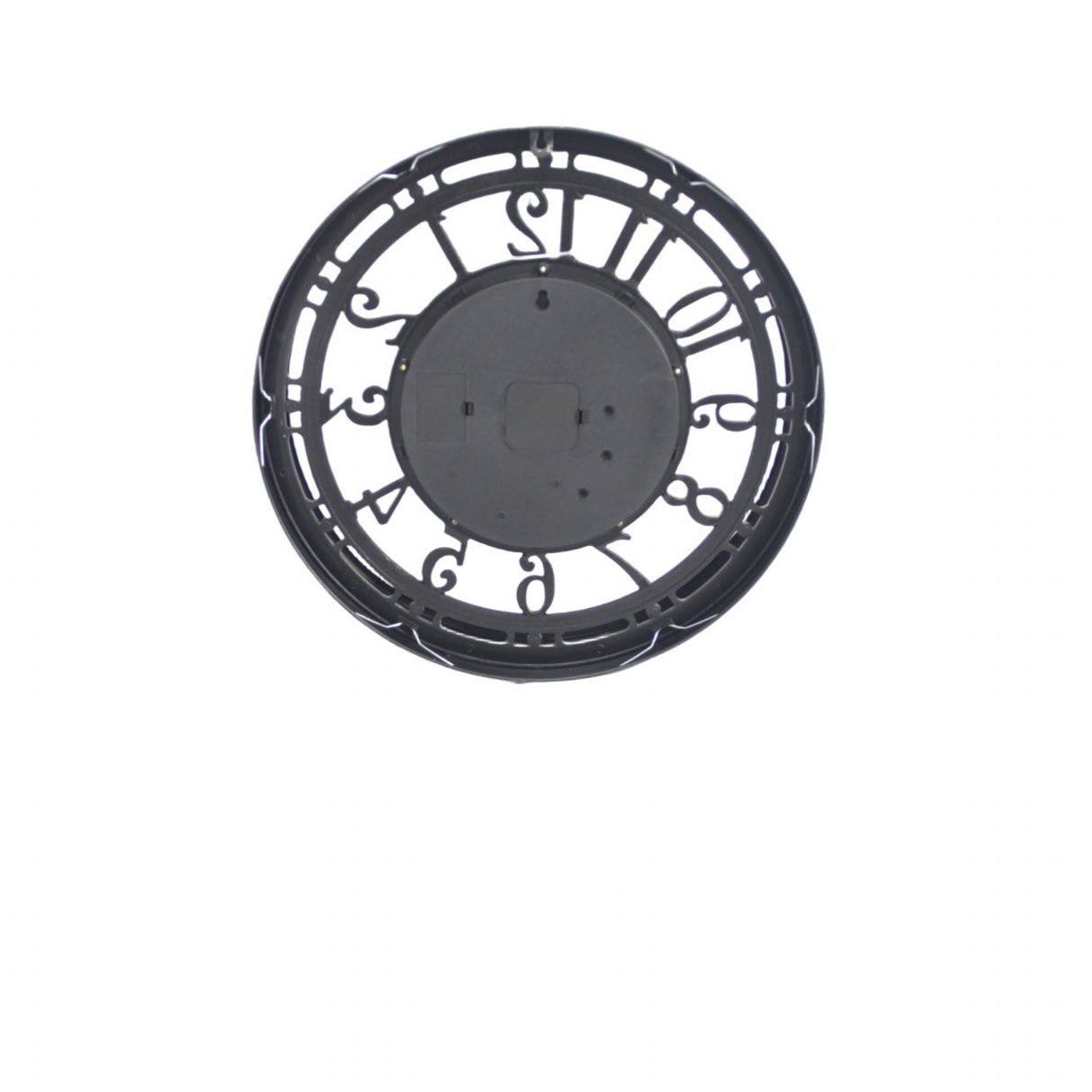 Industrial Silver Skeleton Gear Decorative Wall Clock