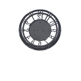 Industrial Silver Skeleton Gear Decorative Wall Clock