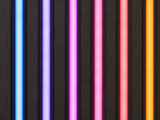 Wall Panel LED Lighting 01 - Black Trim Multi-Colour