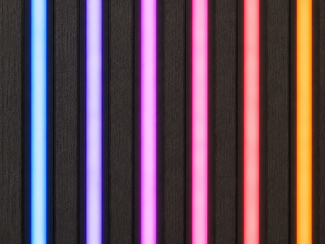 Wall Panel LED Lighting 01 - Black Trim Multi-Colour