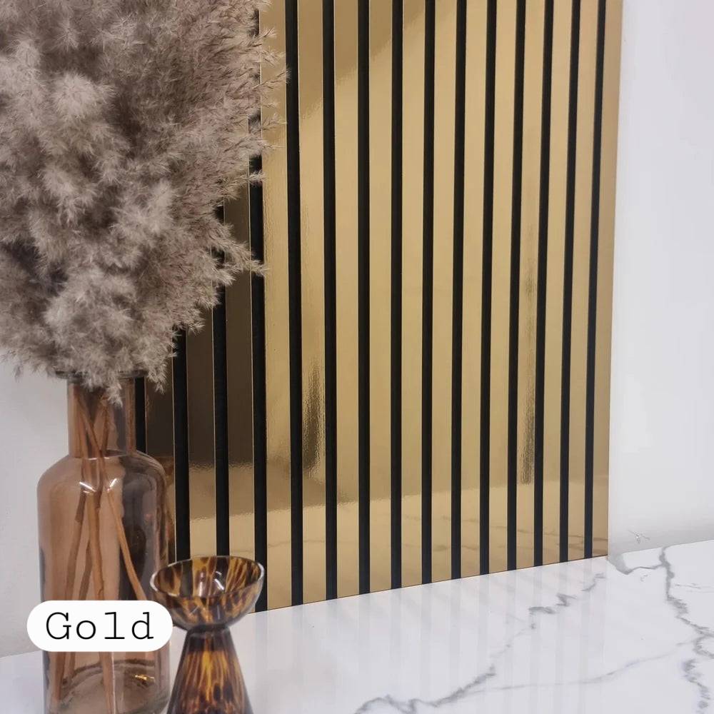 Shiny Gold Acoustic Panel 60 x 240cm