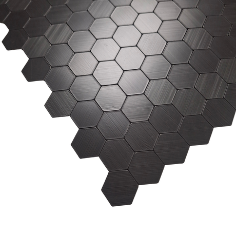 Self Adhesive 3D Mosaic Wall Tiles - Mini Hexagon - 30cm x 30cm (10 pack)