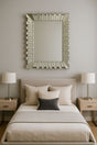 Modern Silver Layered Frame Rectangular Wall Mirror