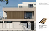 Dark Oak Composite Slat Outdoor Panel 290cm