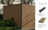 Dark Oak Composite Slat Outdoor Panel 290cm