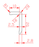 Cream PVC Joining Strip for Wall Panels