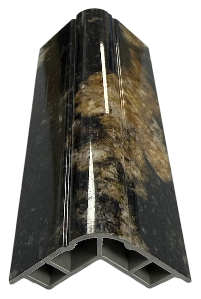 Gold and Black Marble PVC Corner Strip for Wall Panels