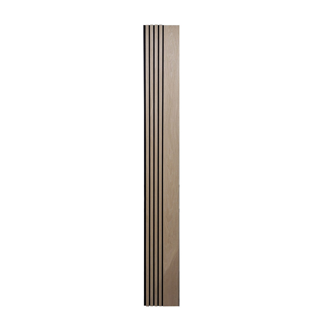 Multi Width Acoustic Wood Veneer Wall Panels - 3-sided - 240cm x 30cm (2 pack)