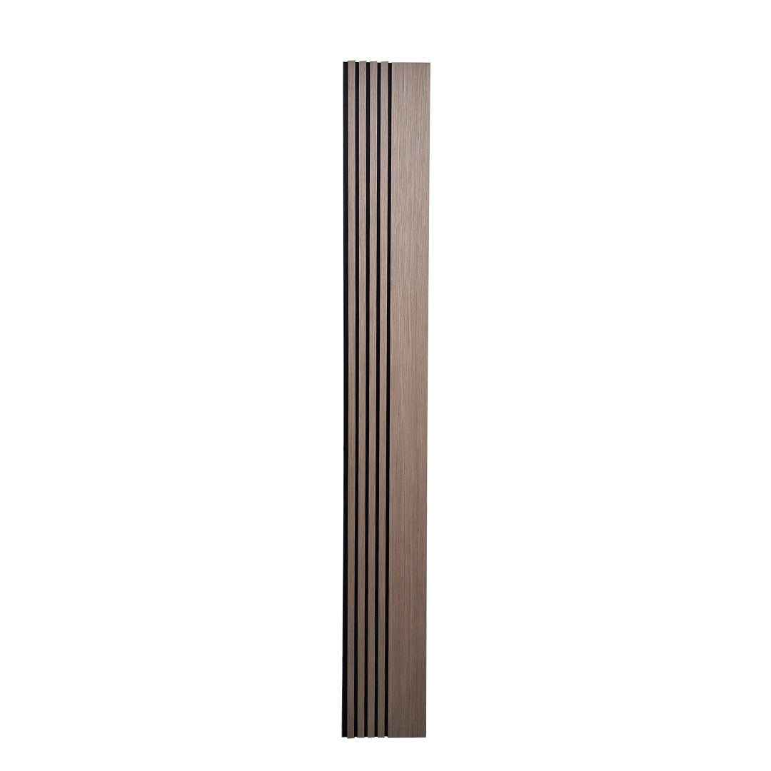 Multi Width Acoustic Wood Veneer Wall Panels - 3-sided - 240cm x 30cm (2 pack)