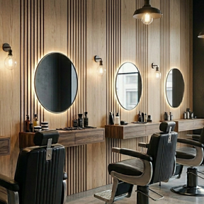 Multi Width Acoustic Wood Veneer Wall Panels - 3-sided - 240cm x 30cm (2 pack) - Premium Oak