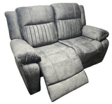 Rose Charcoal Electric Recliner Sofa