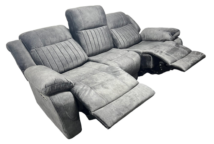 Rose Charcoal Electric Recliner Sofa