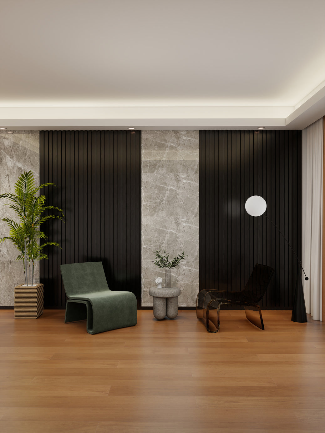 Black Outdoor Panel Seamless