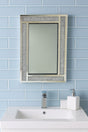 Luxury Rectangular Crushed Diamond Decorative Wall Mirror