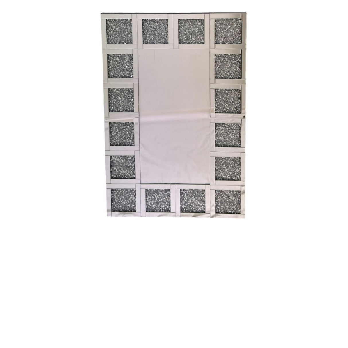 Luxury Geometric Crushed Diamond Decorative Wall Mirror