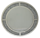 Luxury Round Crushed Diamond Decorative Wall Mirror