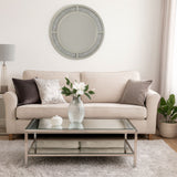 Luxury Round Crushed Diamond Decorative Wall Mirror