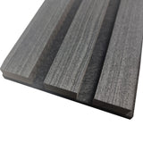 Single Faced Acoustic Standard Slat Wall Panels - 1 sided Wood Veneer - 240cm x 60cm (2 pcs)