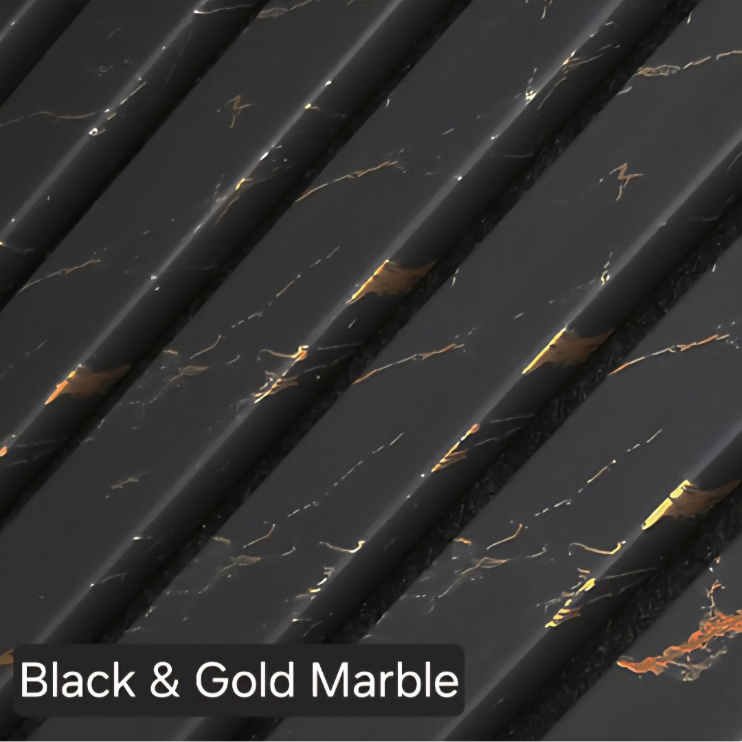 Black Marble Effect Acoustic Panel
