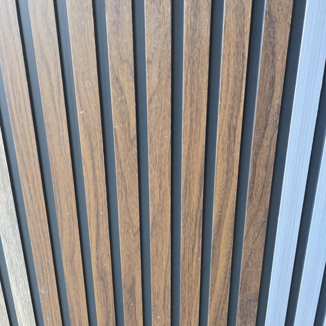 Dark Oak PVC Slat Wall Panel