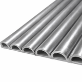 WPC Wall Panels - Fluted Wall Panels - 235cm x 16cm (15 pack) - Metallic Silver