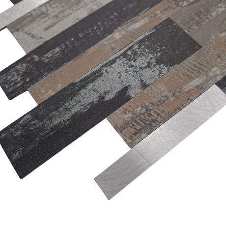 Self Adhesive 3D Mosaic Wall Tiles - Slate - 30cm x 30cm (10 pack)