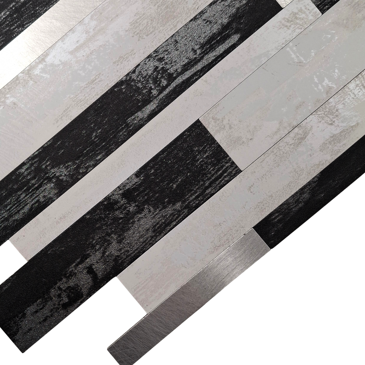 Self Adhesive 3D Mosaic Wall Tiles - Slate - 30cm x 30cm (10 pack)