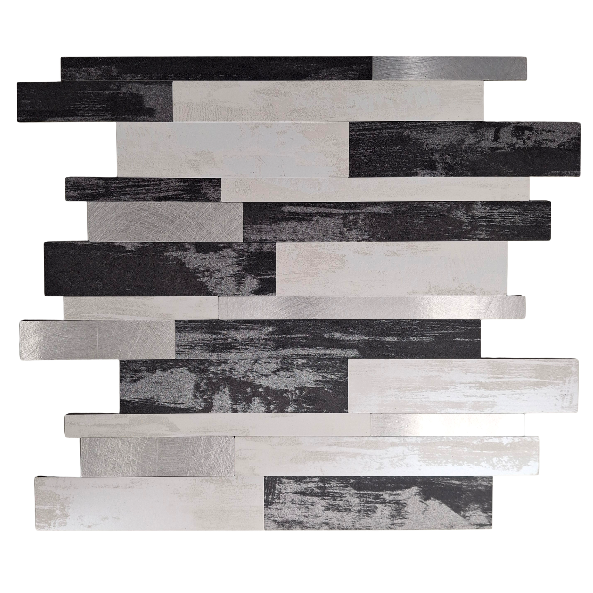Self Adhesive 3D Mosaic Wall Tiles - Slate - 30cm x 30cm (10 pack)