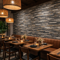 Self Adhesive 3D Mosaic Wall Tiles - Slate - 30cm x 30cm (10 pack)