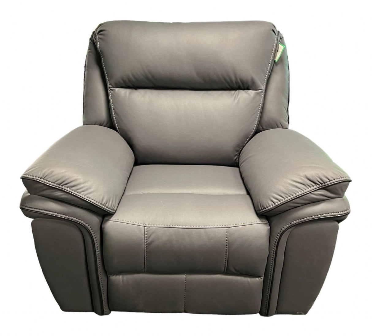 Modern Grey Leather Fabric Upholstery Sofa Recliner Armchair