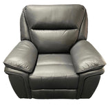 Modern Black Leather Fabric Upholstery Sofa Recliner Armchair