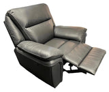 Modern Black Leather Fabric Upholstery Sofa Recliner Armchair