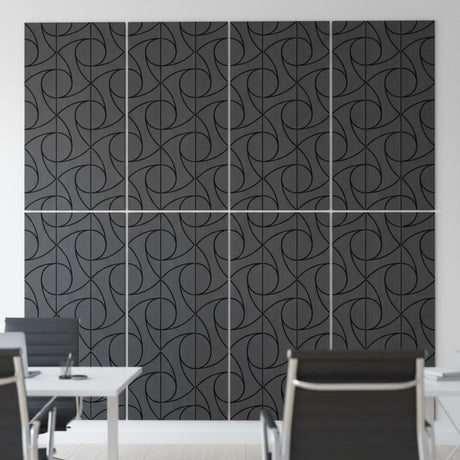 Superlightweight Spiral - Self Adhesive Acoustic Wall Panels - 120cm x 30cm (4 pack)