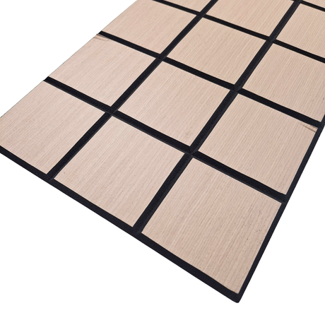 Superlightweight Grid- Self Adhesive Acoustic Wall Panels - 120cm x 30cm (4 pack)