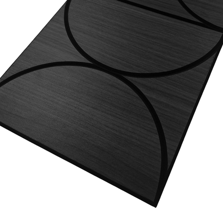Superlightweight Halo - Self Adhesive Acoustic Wall Panels - 120cm x 30cm (4 pack) - Black Oak