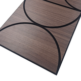 Superlightweight Halo - Self Adhesive Acoustic Wall Panels - 120cm x 30cm (4 pack) - Smoked Oak