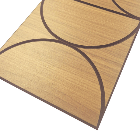 Superlightweight Halo - Self Adhesive Acoustic Wall Panels - 120cm x 30cm (4 pack) - Walnut