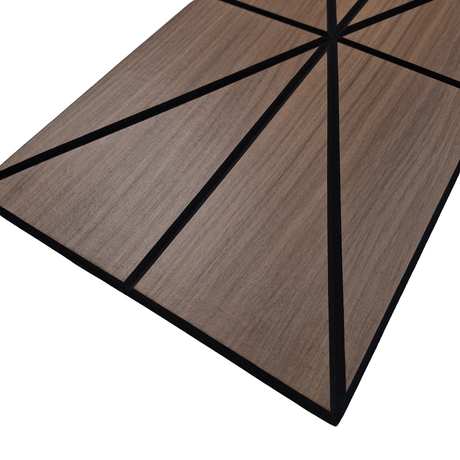 Superlightweight Harlequin - Self Adhesive Acoustic Wall Panels - 120cm x 30cm (4 pack) - Smoked Oak