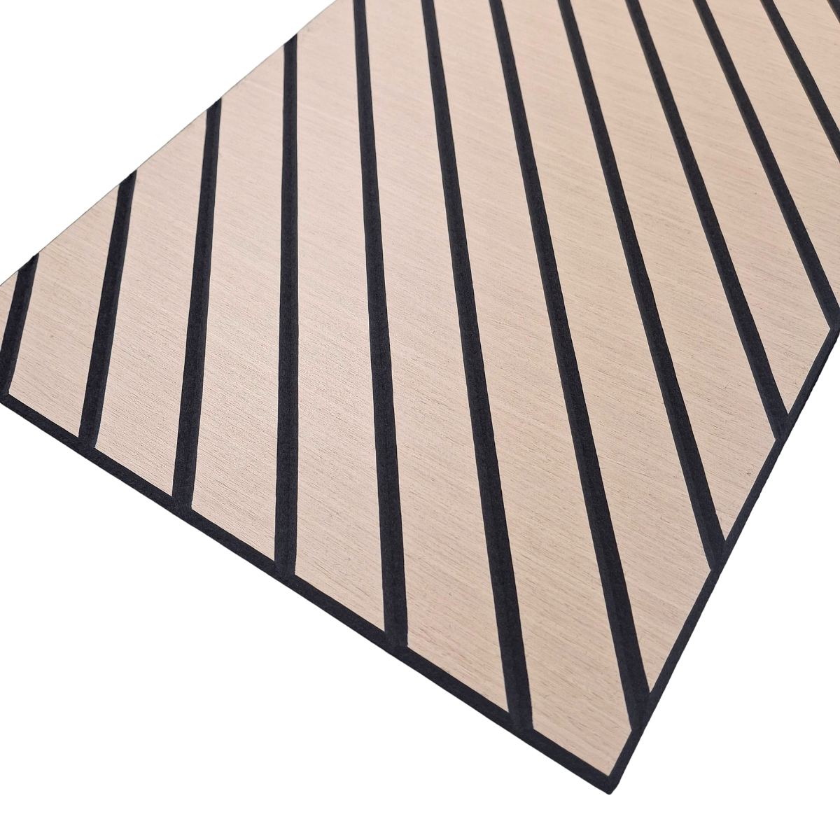 Superlightweight Herringbone - Self Adhesive Acoustic Wall Panels - 120cm x 30cm (4 pack) - Premium Oak