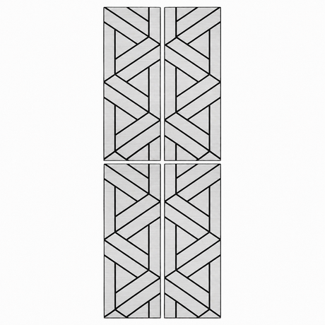 Superlightweight Lattice - Self Adhesive Acoustic Wall Panels- 120cm x 30cm (4 pack)