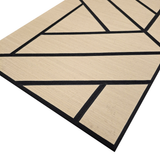 Superlightweight Lattice - Self Adhesive Acoustic Wall Panels- 120cm x 30cm (4 pack) - Premium Oak