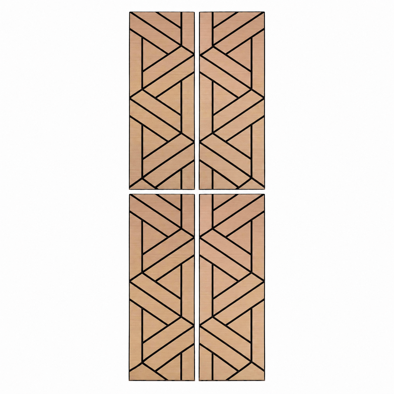 Superlightweight Lattice - Self Adhesive Acoustic Wall Panels- 120cm x 30cm (4 pack)