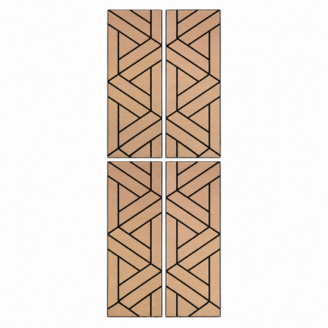 Superlightweight Lattice - Self Adhesive Acoustic Wall Panels- 120cm x 30cm (4 pack)