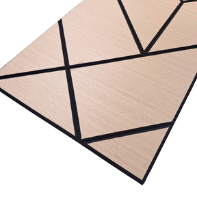Superlightweight Shard - Self Adhesive Acoustic Wall Panels - 120cm x 30cm (4 pack) - Premium Oak
