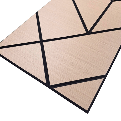 Superlightweight Shard - Self Adhesive Acoustic Wall Panels - 120cm x 30cm (4 pack) - Premium Oak