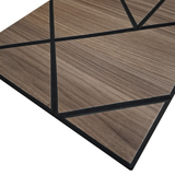 Superlightweight Shard - Self Adhesive Acoustic Wall Panels - 120cm x 30cm (4 pack) - Smoked Oak