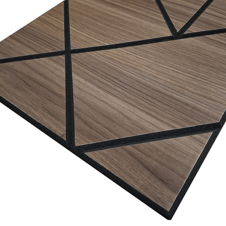 Superlightweight Shard - Self Adhesive Acoustic Wall Panels - 120cm x 30cm (4 pack) - Smoked Oak