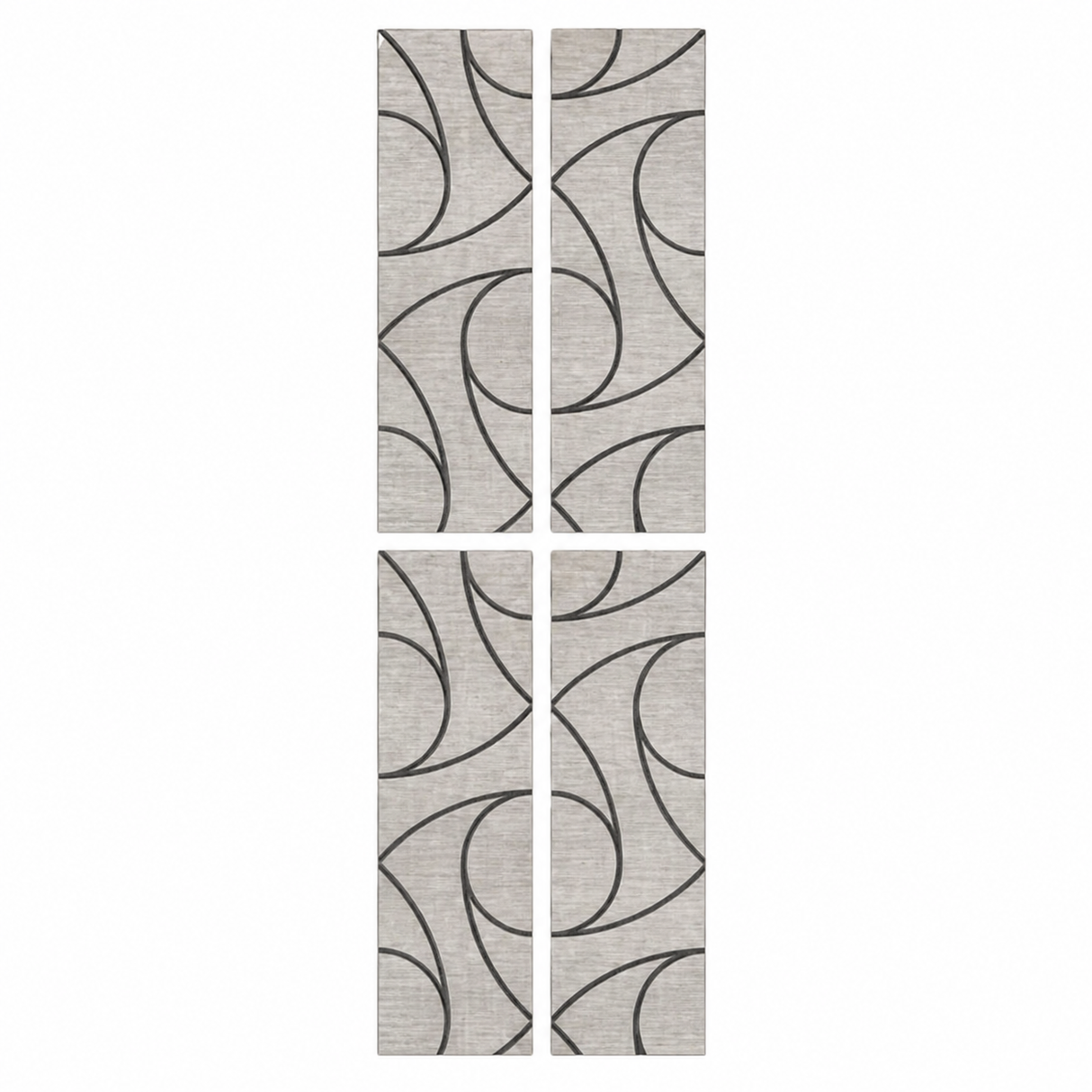 Superlightweight Spiral - Self Adhesive Acoustic Wall Panels - 120cm x 30cm (4 pack)