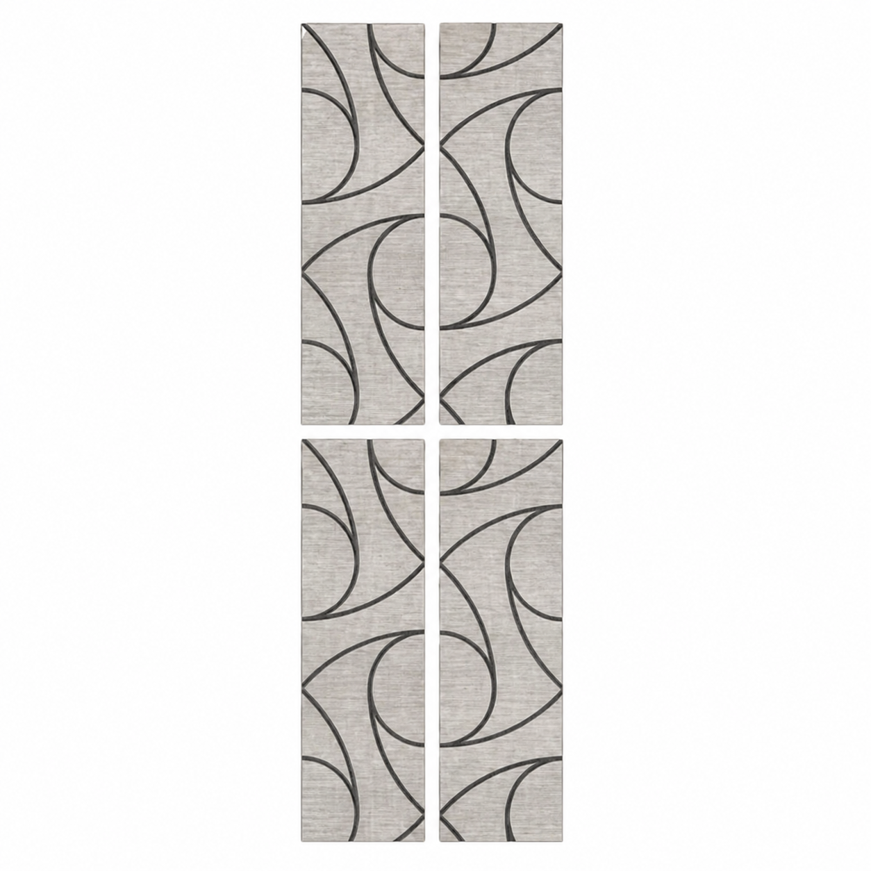 Superlightweight Spiral - Self Adhesive Acoustic Wall Panels - 120cm x 30cm (4 pack)